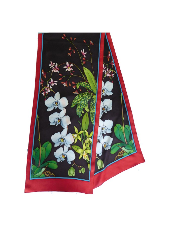 Préserti Willocq 180x45cm pongé 9: PWG120 Orchidée