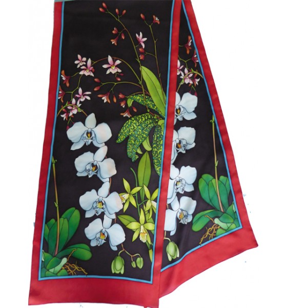 Préserti Willocq 180x45cm pongé 9: PWG120 Orchidée