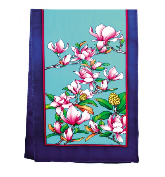Préserti Willocq 150x45cm pongé 9: PWG139 Magnolias