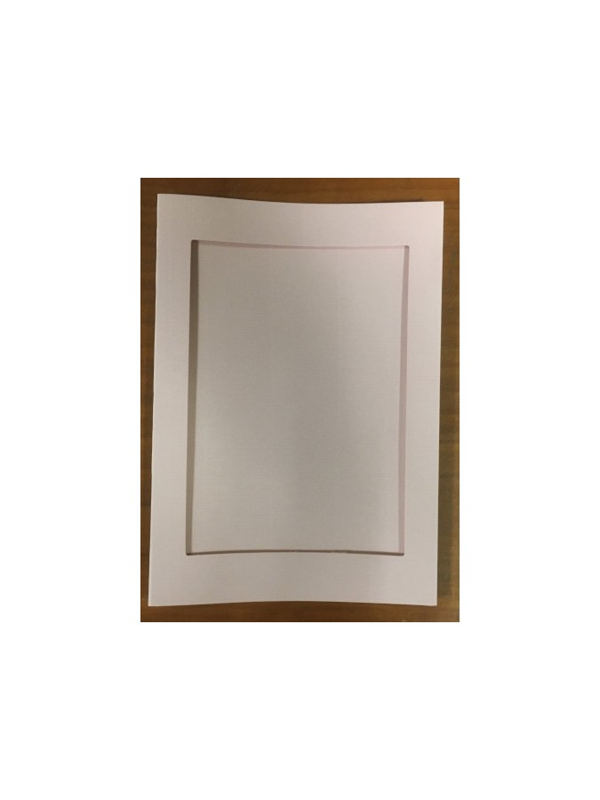 Carte passe-partout rectangle ROSE 12x17